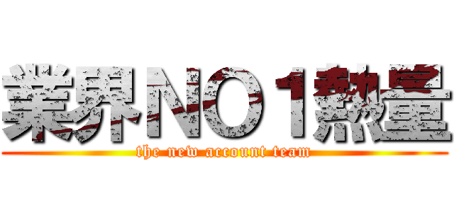 業界ＮＯ１熱量 (the new account team)