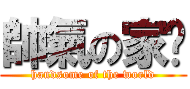 帥氣の家瑋 (handsome of the world)