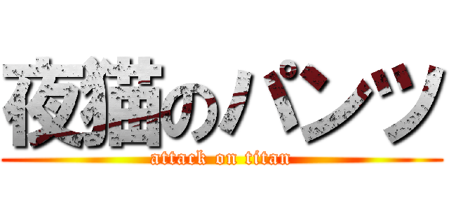 夜猫のパンツ (attack on titan)