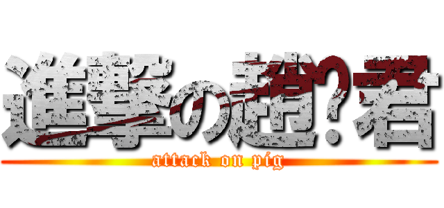 進撃の趙扌君 (attack on pig)