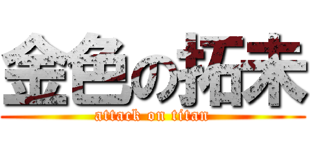 金色の拓未 (attack on titan)