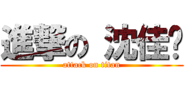 進撃の 沈佳炜 (attack on titan)