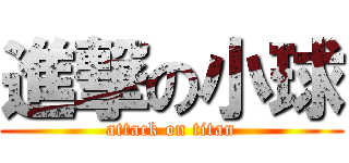 進撃の小球 (attack on titan)