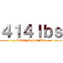 ４１４ｌｂｓ (Safety Squat Bar)