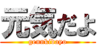 元気だよ (gennkidayo)