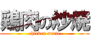 鶏肉の炒焼 (chicken saute)