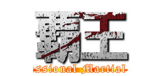 覇王 (Professional Martial Arts)