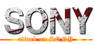 ＳＯＮＹ (attack on SONY)