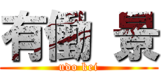 有働 景 (udo kei)