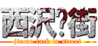 西沢扑街 (jiecao fuck in street)