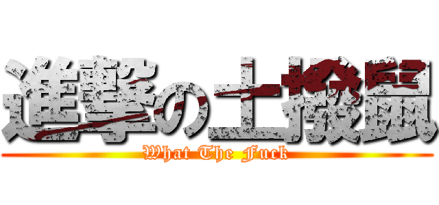 進撃の土撥鼠 (What The Fuck)