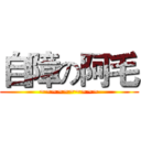 自障の阿毛 (~~~~~~~~~~)