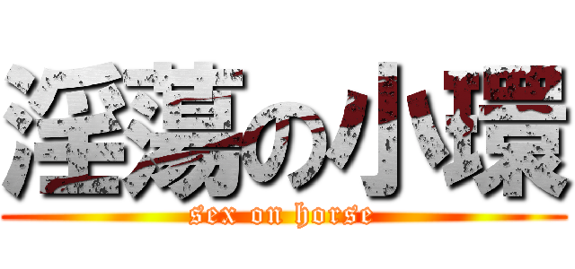 淫蕩の小環 (sex on horse)
