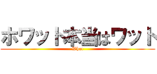 ホワット本当はワット (What)