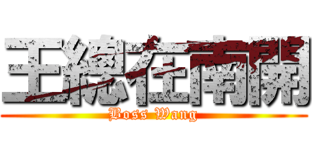 王總在南開 (Boss Wang)