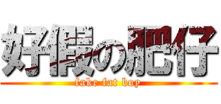 好假の肥仔 (fake fat boy)