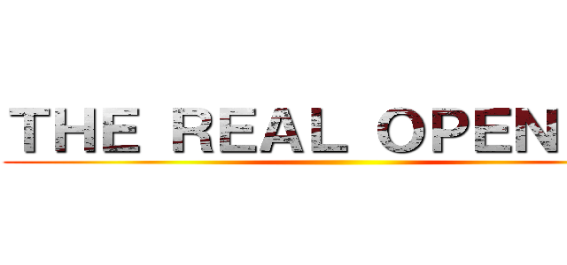 ＴＨＥ ＲＥＡＬ ＯＰＥＮＩＮＧ ()