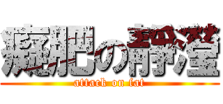 癡肥の靜瀅 (attack on fat)