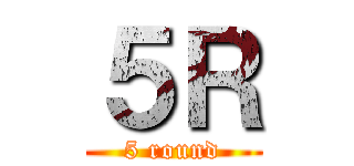 ５Ｒ (5 round)