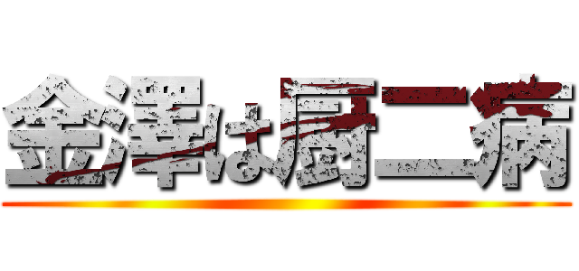 金澤は厨二病 ()