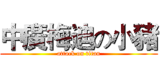 中廣梅迪の小豬 (attack on titan)
