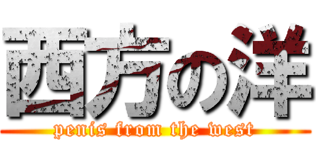 西方の洋 (penis from the west)