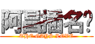 阿昌插名葳 (THE GAYS LOVE)