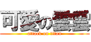 可愛の雲雲 (attack on titan)