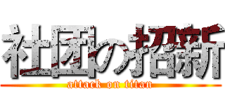 社团の招新 (attack on titan)