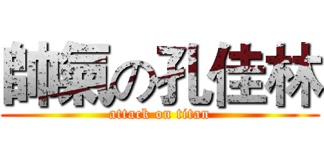 帥氣の孔佳林 (attack on titan)