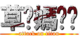 草你媽ㄎㄎ (attack on titan)