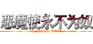 恶魔使永不为奴 (my name is RBQ)