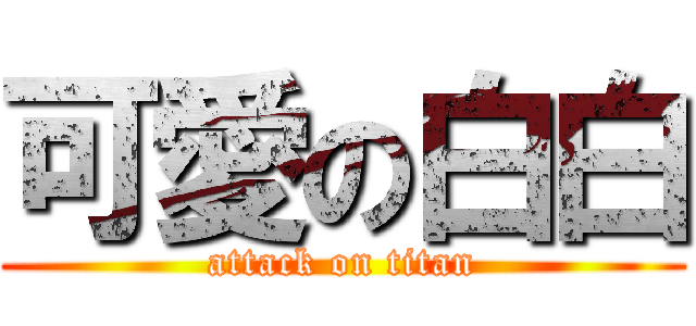 可愛の白白 (attack on titan)