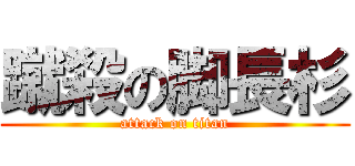 蹴殺の脚長杉 (attack on titan)
