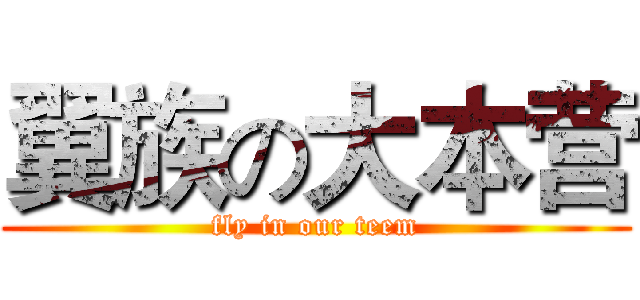 翼族の大本营 (fly in our teem)