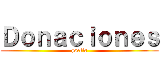 Ｄｏｎａｃｉｏｎｅｓ (porfis)