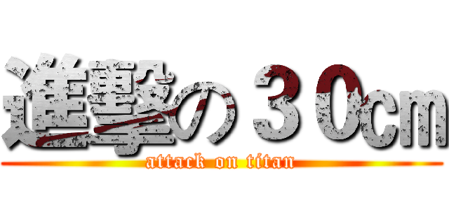 進擊の３０㎝ (attack on titan)