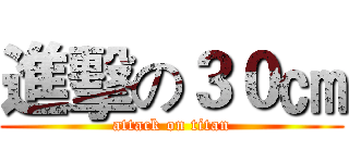 進擊の３０㎝ (attack on titan)