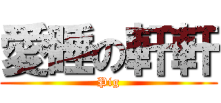 愛睡の軒軒 (Pig)