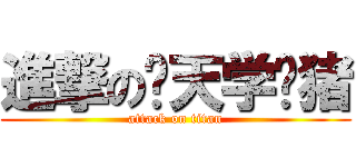 進撃の飞天学术猪 (attack on titan)