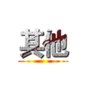 其他 ()