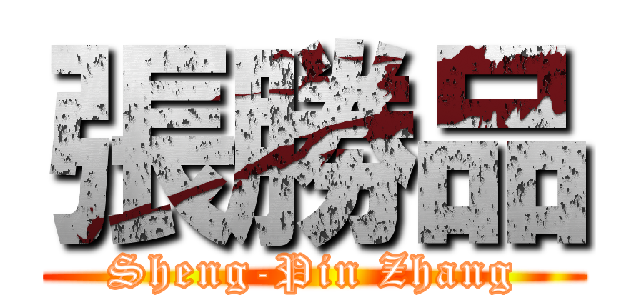 張勝品 (Sheng-Pin Zhang)