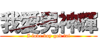 我愛男神輝 (I love boy god fai)