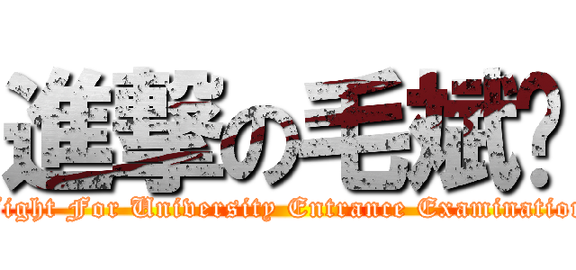 進撃の毛斌贝 (Fight For University Entrance Examination)
