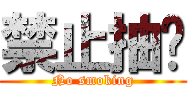 禁止抽菸 (No smoking)