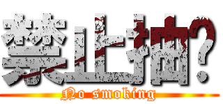 禁止抽菸 (No smoking)