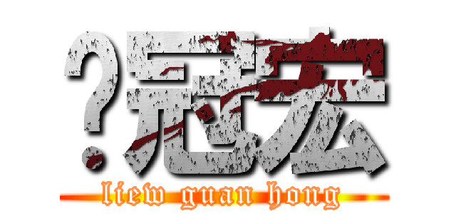 刘冠宏 (liew guan hong)