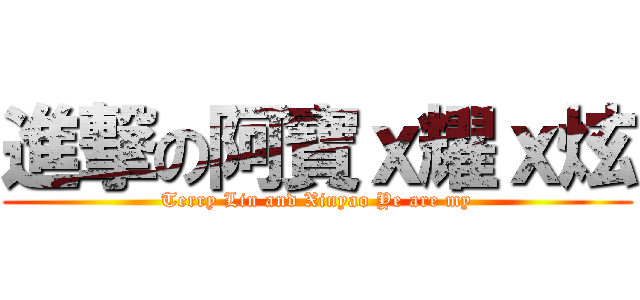 進撃の阿寶ｘ耀ｘ炫 (Terry Lin and Xinyao Ye are my)