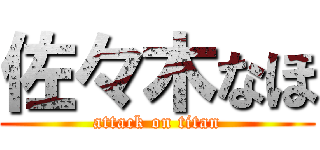 佐々木なほ (attack on titan)