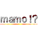 ｍａｍｏ！？ ()